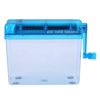 Mini Blue Smulkintuvas Smulkintuvas Destroyer Popierinių Dokumentų Pjovimo Mašina