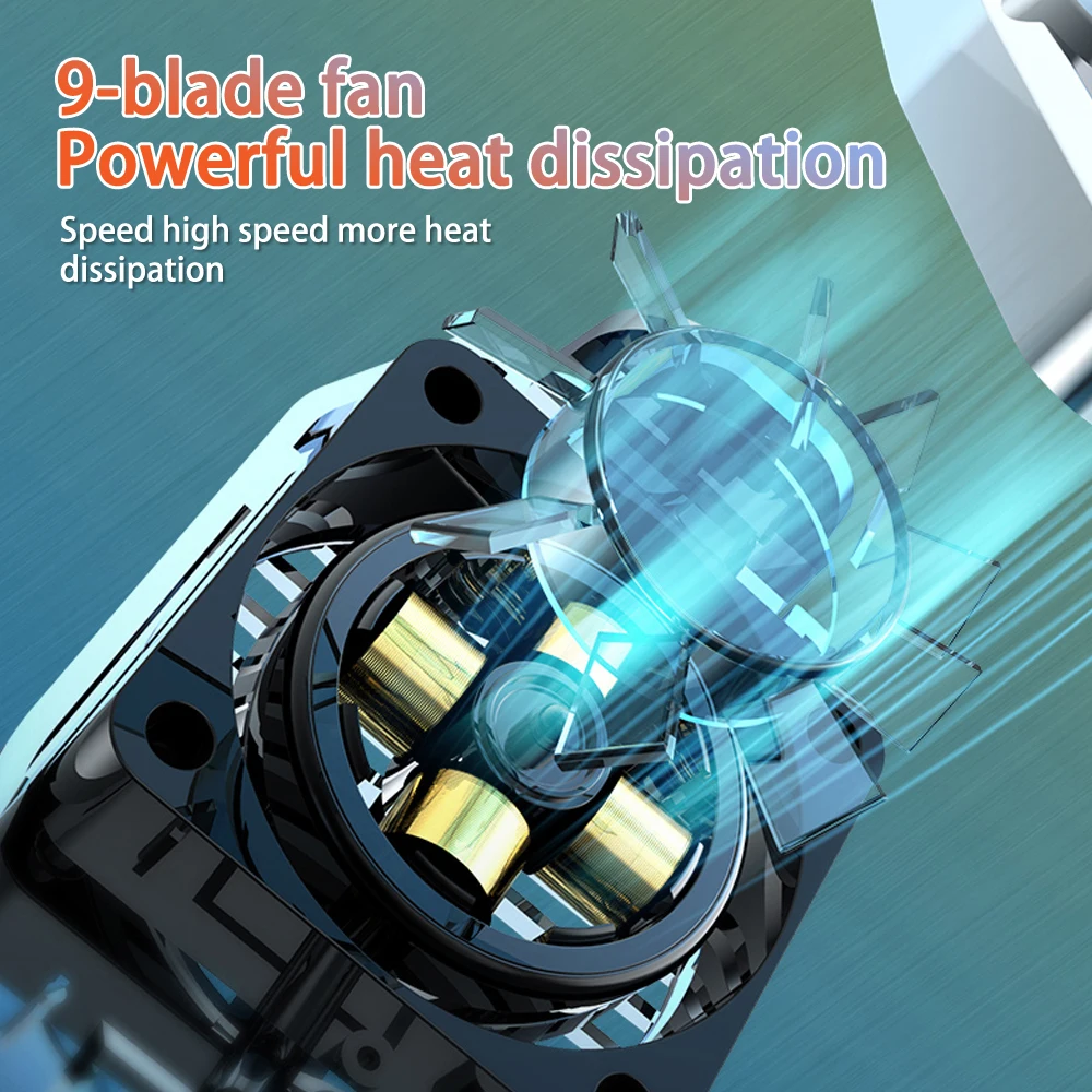H15 Universalus Mobiliojo Telefono Žaidimas Aušintuvo Sistemos Išjungimo Stiprus Vėjas Aušinimo Ventiliatorius Gamepad Turėtojas Stovi Radiatoriaus Žaidimo Reikmenys