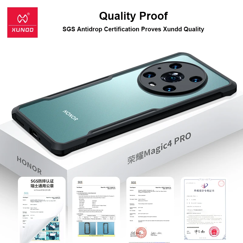 Xundd Atsparus Smūgiams Atveju Huawei Honor Magic4 Pro Plus Atveju Skaidrus Telefono Dangtelį Už Garbę Magic 4 Pro Pro+ Atveju Dulkėms
