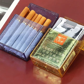 1PC Cigarečių Dėžutė Atveju Plastikiniai Eco-friendly Automatinė Mygtuką Cigarečių Padengti Turėtojas Konteinerių Cigarečių Dėžutė Partijos