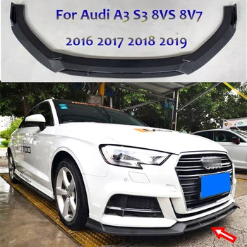 2016-2019 Audi A3 S3 8VS 8V7 Bamperio apatinė Smakro Lūpos, Smakro Guard Reflektoriai Raštas Paieška Visoje Spoileris, Difuzorius