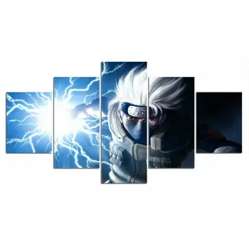 5vnt Žaibas Japonų Anime Dekoras Drobė Nuotrauką Sienos Menas 5 vnt Plakatas HD Spausdinti Nr. Įrėminti Kambario Dekoro Šiuolaikinės Nuotraukas