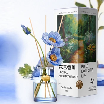Gėlių Aromaterapija 120ml skersmens Nendrių Difuzorius Rinkiniai Tulpių miegamasis aromatiniai eteriniai aliejai Livong Kambarys Freach Oro kvapas difuzorius