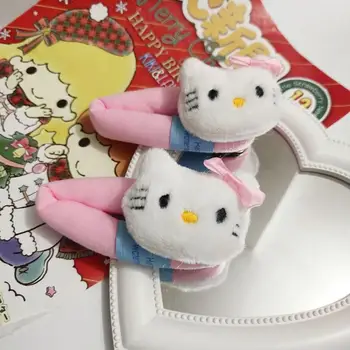 Kawaii Sanrio Plaukų Įrašą Mielas Hello Kitty Pliušinis Didelis Plaukų Įrašą Animacinių Filmų Mielas Bb Įrašą Lėlės Plaukų Aksesuaras Kalėdų Mergina Dovana