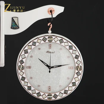 Prabangus Didelis Sieninis Laikrodis Medienos dvipusis Gyvenamasis Kambarys Laikrodžio Mechanizmas Silent Amerikos Sieniniai Laikrodžiai, Namų Dekoro Retro Horloge Dovana