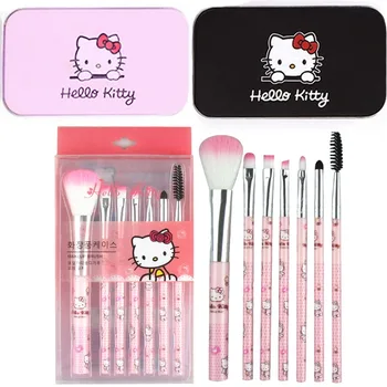 Sanrio Makiažo Teptukų Rinkinys Hello Kitty, Anime, Paveikslas Bižuterijos Blush Antakių Lūpų Eyeshadow Brush Grožio Priemones, Mergaitėms Dovanų