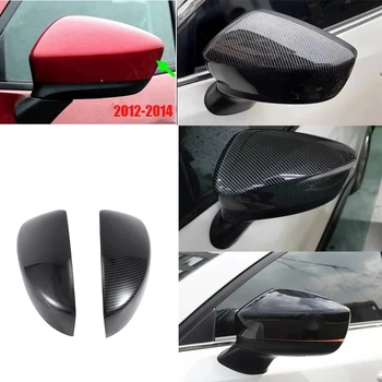 Už Hečbekas Mazda CX-5 CX5 2012-2014 M. ABS Pusės Durų Veidrodėliai Anglies Pluošto Išvaizdą, Automobilio išoriniai galinio vaizdo Kepurės Apdaila
