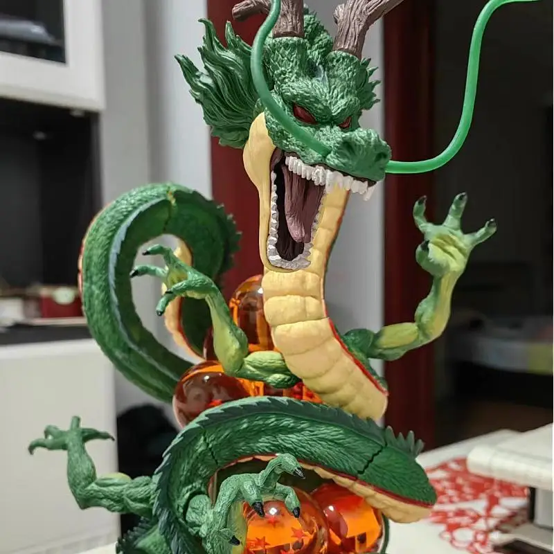 33cm Dragon Ball Z Anime Pav Shenlong PVC Veiksmų Skaičiai Modelio Noras Sukviesti Dragon Surinkimo Apdailos Kūrybinis Žaislas